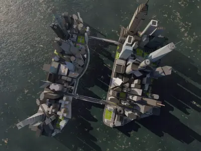 modern city- urban 3D model