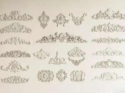  plaster carving 3D model