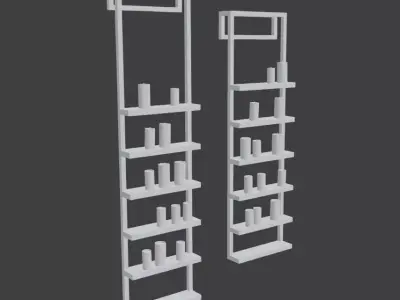 Hanging Candle Ladders Low-poly 3D model