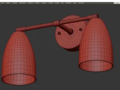RENSE sconce Low-poly 3D model