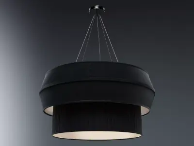 Black Hanging Light or Ceiling Lamp 3D model