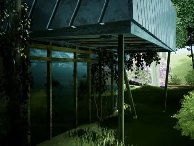 An Old Drive Through Low-poly 3D model