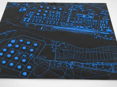 Rudniki district Gdansk Poland 3D model