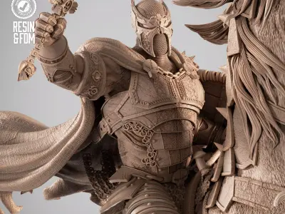 B3DSERK Medieval Spawn Sculpture 3D print model