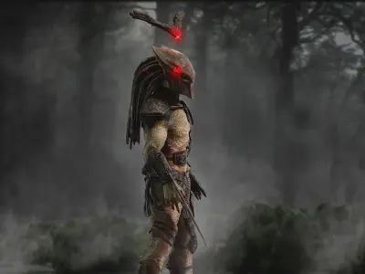 Falconer Predator Low-poly 3D model