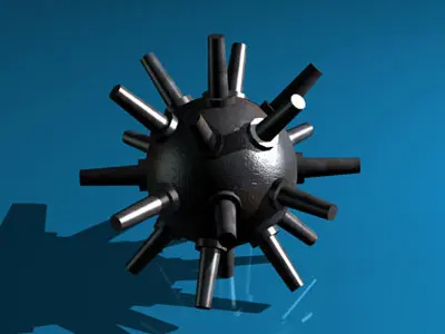 Submarine bomb 3D model