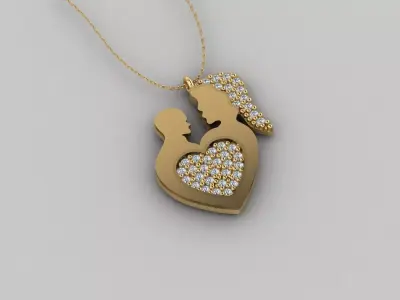Pendant P189 3D Print Model 3D print model