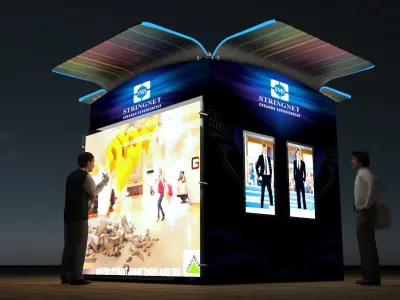 Module for advertising on screens 3D model