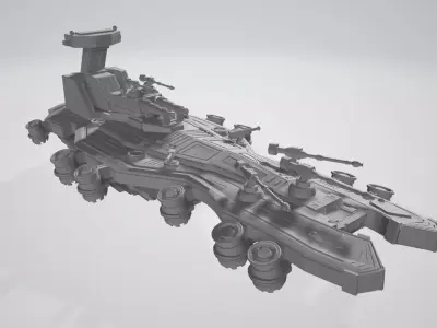 Spaceship 3D print model shop