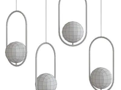 ETTA chandeleir 3d model Low-poly 3D model