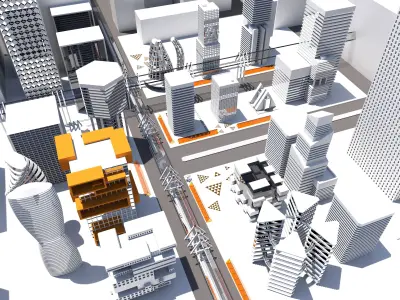 Future City Free 3D model