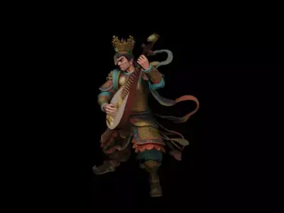 Chinese Zhong Kui 3D model