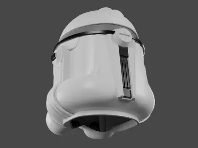 Star Wars Clone Trooper Helmet Low-poly 3D model