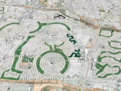 Cityscape Sun City Arizona USA 3D model
