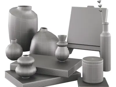 Decorative Set 06 3D model 10