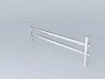 Split Rail Fence Section Free 3D model