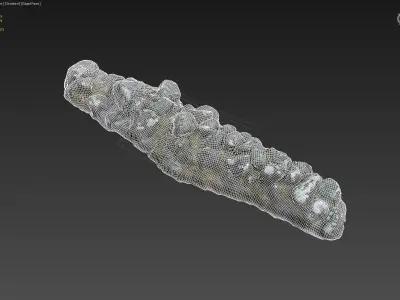 Stone wall bundle A 3D model