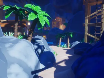 Fantasy Pirate Island Vol 1 For Unreal And Unity Low-poly 3D model