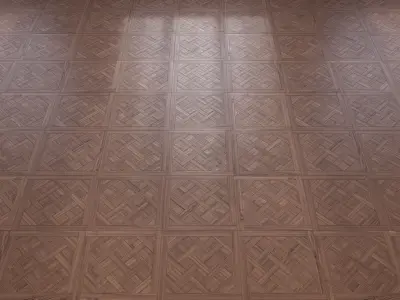 Parquet - Laminate - Wooden floor 2 in 1 Low-poly 3D model 86