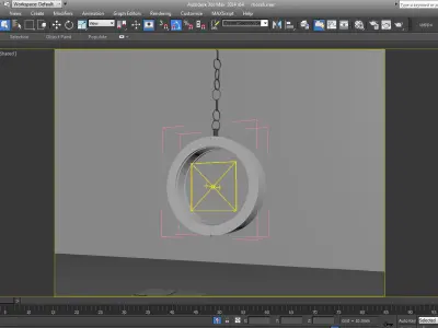 Lamp light 3d model hanging lamp Free low-poly 3D model