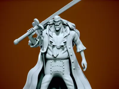 Squard - Whitebeard Pirates - One piece 3D print model