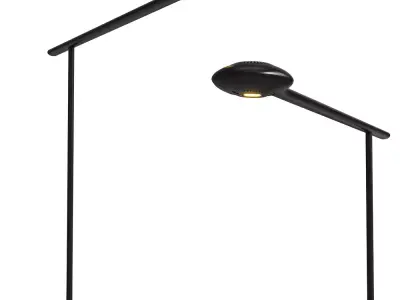 Modern Carbon Fiber Floor Lamp  Low-poly 3D model