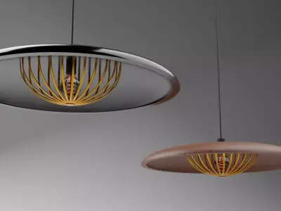  Decorative Ceiling Lamp - 2k textures 3D model