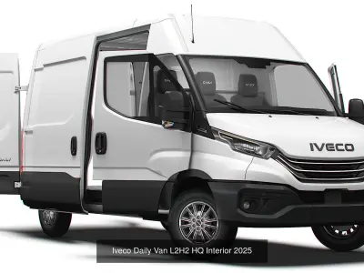 Iveco Daily Van HQ Interior 2025 3D Model Pack
