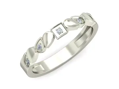 Women Ring  Render 3dm STL OBJ FBX Details 3D print model 336