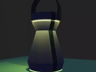 TABLE LAM Free low-poly 3D model