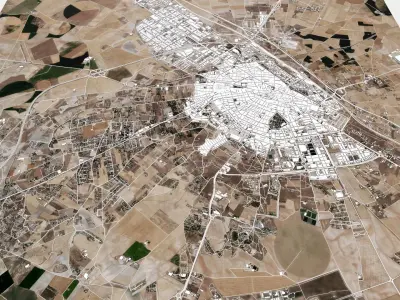 Cityscape Albacete Spain 3D model