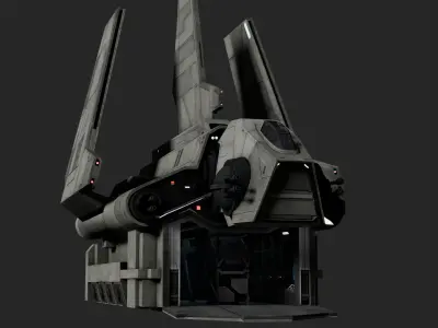 Rho Class Shuttle-Star Wars  3D model