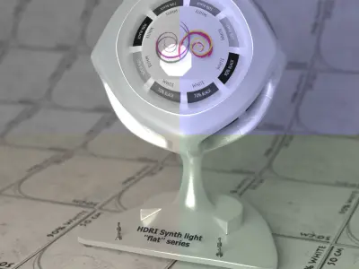 Flat 8 sides 4k Synth HDRI Texture