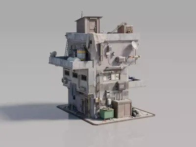 Neighborhood House Building 6 3D model