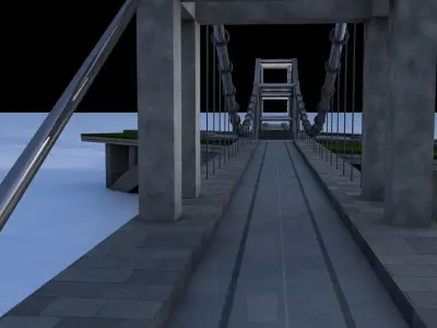 Roundabout bridge 3D model