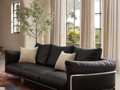 Industrial Living Interior scene 3D model