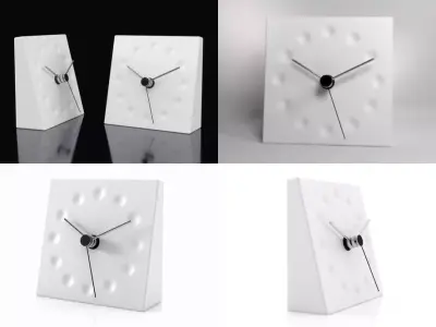 Drops Clock 3D model