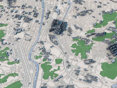 Daejeon City South Korea 3D model