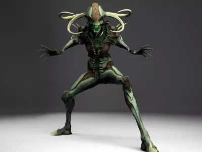 Alien 3 Remake Low-poly 3D model