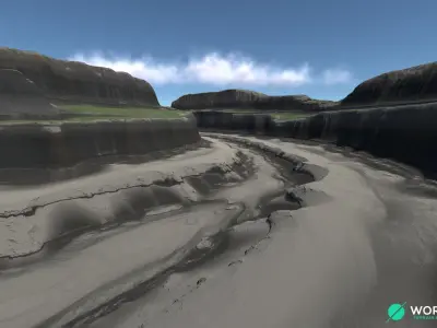 Plateau River 04 3D model