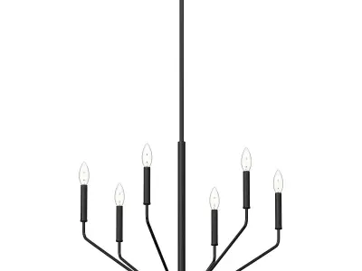 Millennium Lighting Laurell 6 Light Chandelier 3D model