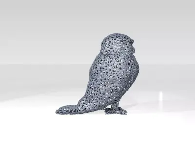 Owl Voronoi 3D model