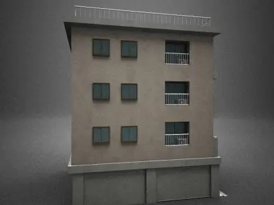 Japan building 14 model in Lightwave 3D 3D model