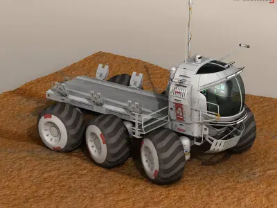 Lunar vehicle 3D model