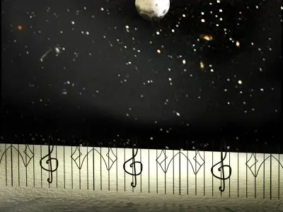 Fance treble clef fence Free 3D model