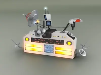 Skyway Condition Weather Station 3D model