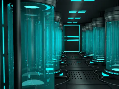 Sci Fi Interior 3D model 27