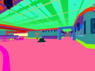 Business Restaurant - Coffee - Banquet  115 3D model