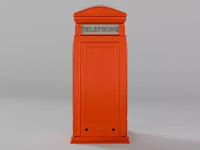 london telephone booth 3D model