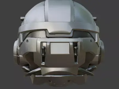 SciFi Helmet 3D model